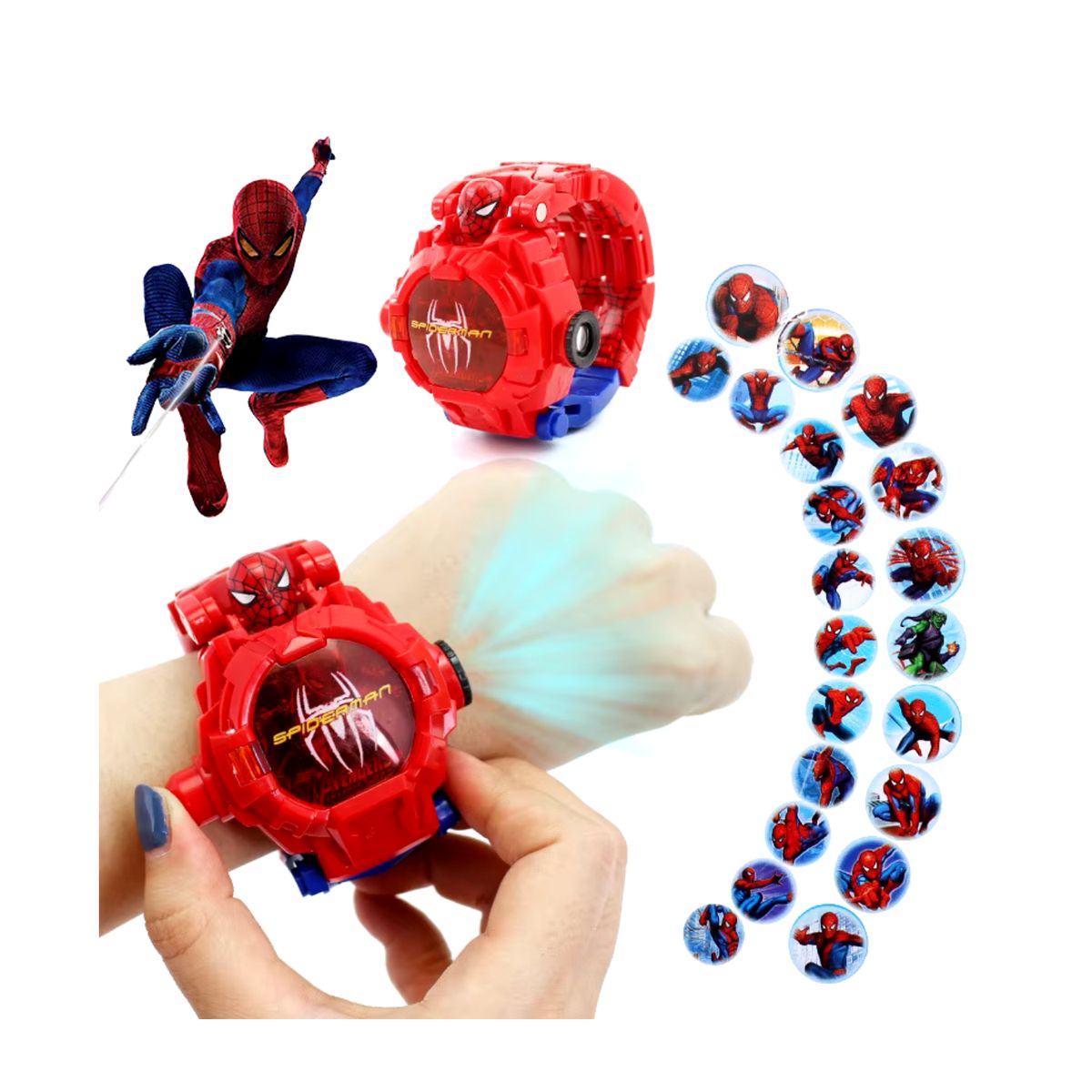 GENERICO - Reloj Proyección Convertible H Arañana Juguetes Niños