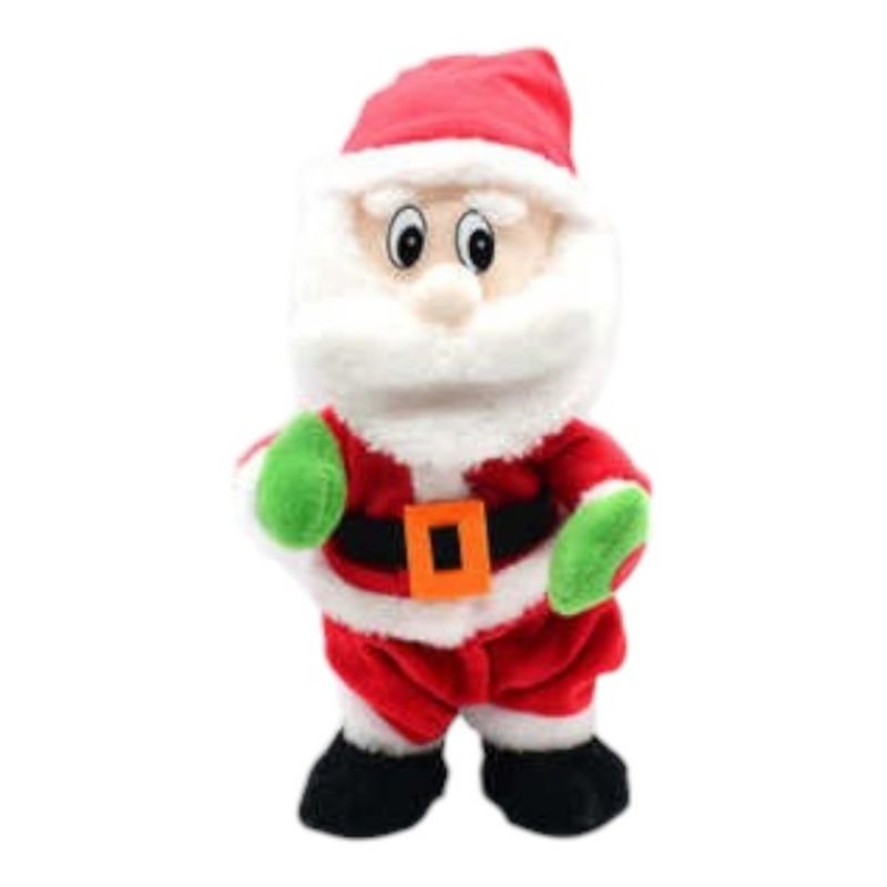 OEM - SANTA BAILARIN CON MUSICA NAVIDAD DECORACION NAVIDEÑA 30 CM