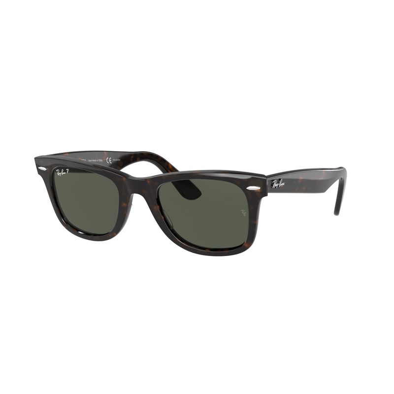 RAY BAN - Lentes de Sol Ray Ban Wayfarer RB2140 Tortuga/verde polarizado 50-22