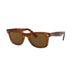 RAY BAN - Lentes de Sol Wayfarer RB2140F 954 54-22 Habana rayada/marrón