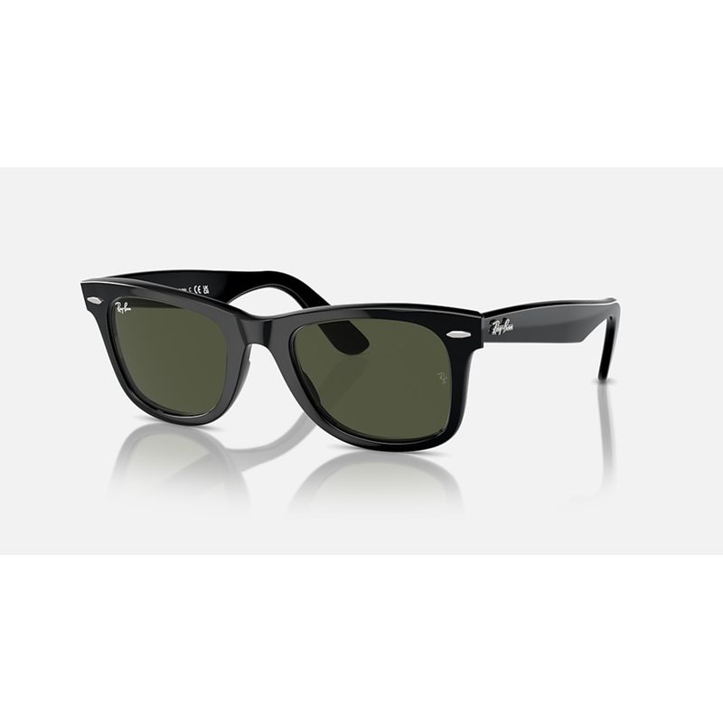 RAY BAN - Lentes de Sol Ray Ban Wayfarer RB2140F 901 52-22 Negro pulido/verde