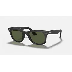 RAY BAN - Lentes de Sol Wayfarer RB2140F 901S 52-22 Negro mate/verde
