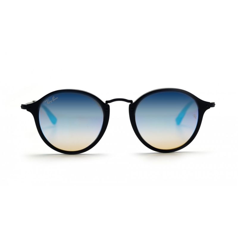 RAY BAN - Lentes de Sol Ray Ban Round Fleck RB2447F Degrade negro y azul 49-21