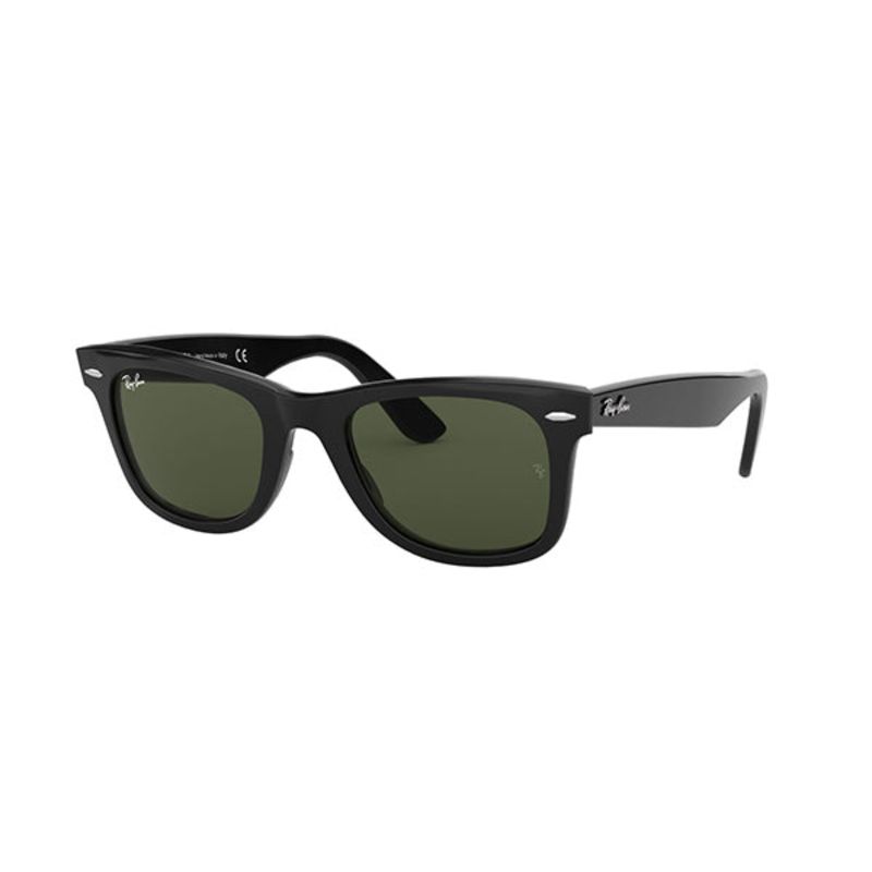 RAY BAN - Lentes de Sol Ray Ban Wayfarer RB2140F 901 54-22 Negro pulido/verde