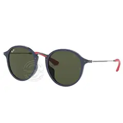 RAY BAN - Lentes de Sol Round Fleck RB2447MF F61531 52-21 Azul/gris