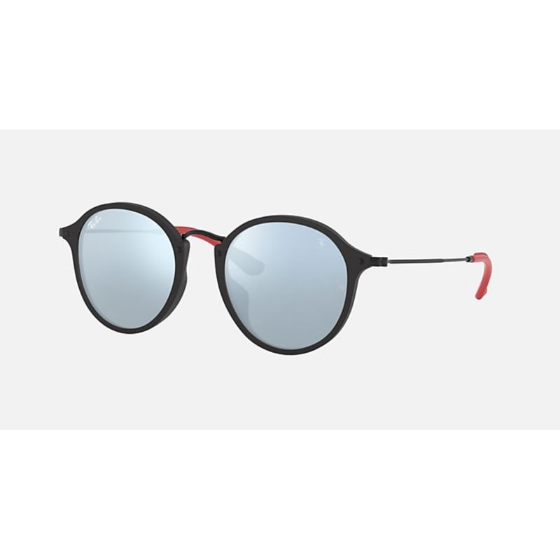 RAY BAN - Lentes de Sol Ray Ban Round Fleck RB2447MF F61430 52-21 Negro/plata