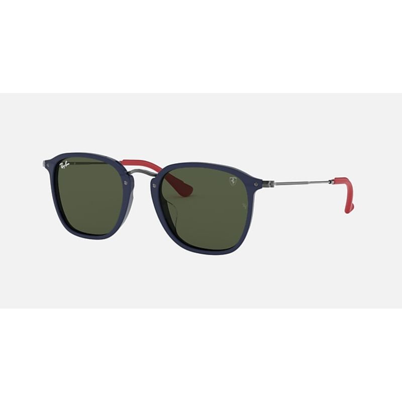 RAY BAN - Lentes de Sol Ray Ban Scuderia Ferrari RB2448MF F612/3F 53 Negro/Azul