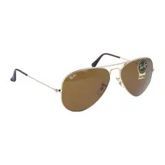 RAY BAN - Lentes de Sol Aviator RB3025 Clásico dorado/marrón 58-14