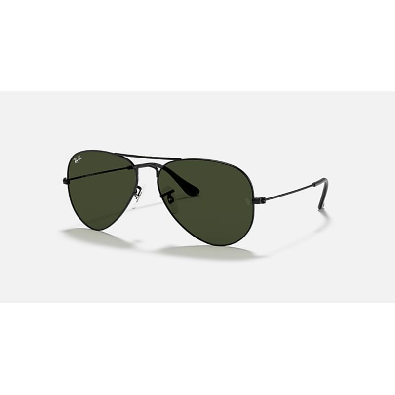 RAY BAN - Lentes de Sol Ray Ban Aviator RB3025 L2823 58-14  Clásico negro/verde