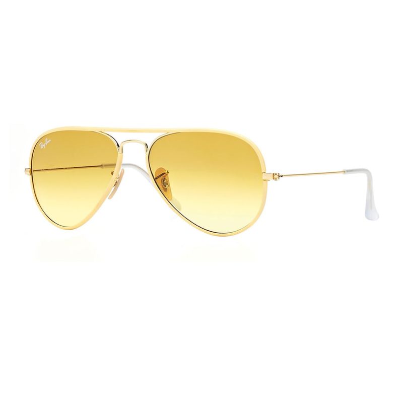 RAY BAN - Lentes de Sol Ray Ban Aviator RB3025JM Degrade dorado/amarillo 58-14