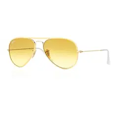 RAY BAN - Lentes de Sol Aviator RB3025JM Degrade dorado/amarillo 58-14
