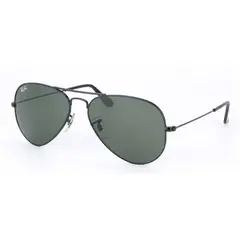 RAY BAN - Lentes de Sol Aviator RB3025 W3235 55-14 Clásico negro/verde