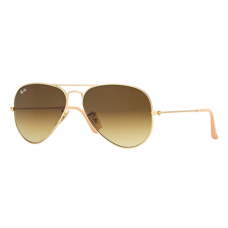 RAY BAN - Lentes de Sol Ray Ban Aviator RB3025 Degrade dorado mate/marrón 58-14