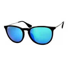 RAY BAN - Lentes de Sol Erika RB4171F 60155 54-18 Espejo negro mate/azul