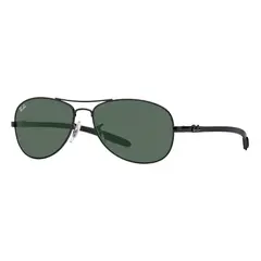 RAY BAN - Lentes de Sol Aviator RB8301 002/N5 59 Negro/Verde Polarizado