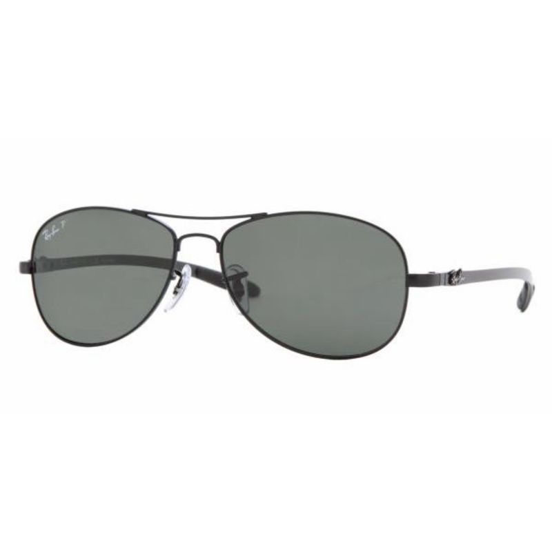 RAY BAN - Lentes de Sol Ray Ban Aviator RB8301 003/N5 59 Plata/verde polarizada