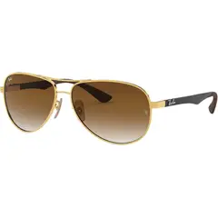 RAY BAN - Lentes de Sol Aviator Carbon Fibre RB8313 Dorado/Degrade 61-13