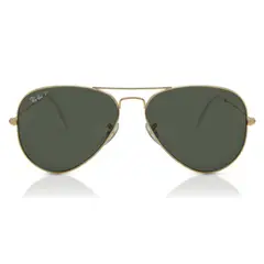 RAY BAN - Lentes de Sol Aviator Titanium RB8041 Oro/verde polarizado 58
