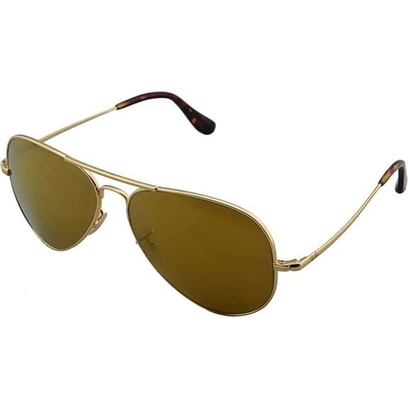 RAY BAN - Lentes de Sol Ray Ban Aviator RB8029K Oro/espejo dorado polarizado 58