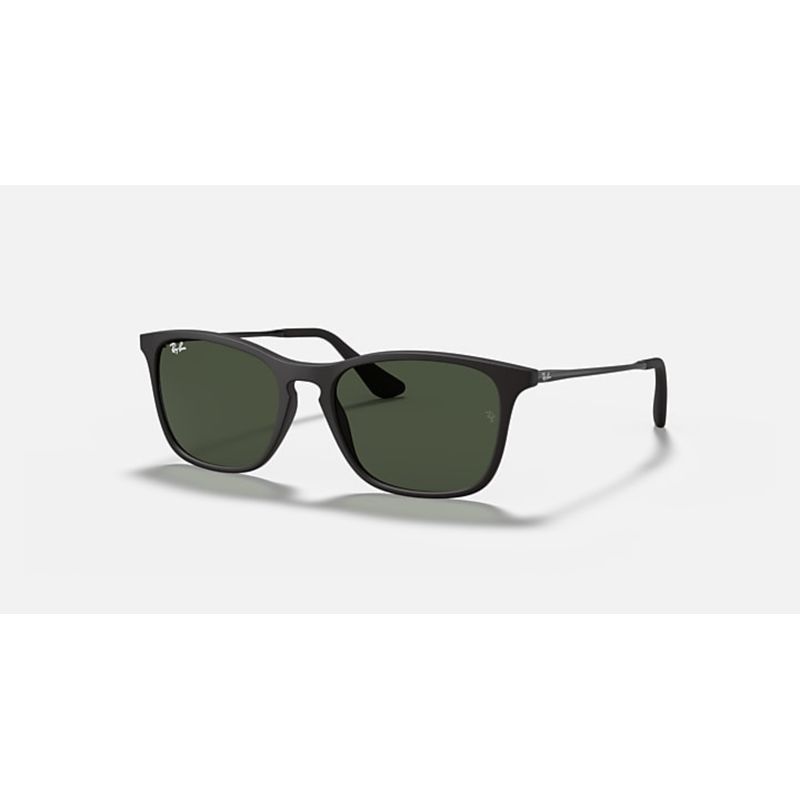RAY BAN - Lentes de Sol Ray Ban Junior Chris RJ9061S 700571 49 Negro mate/verde