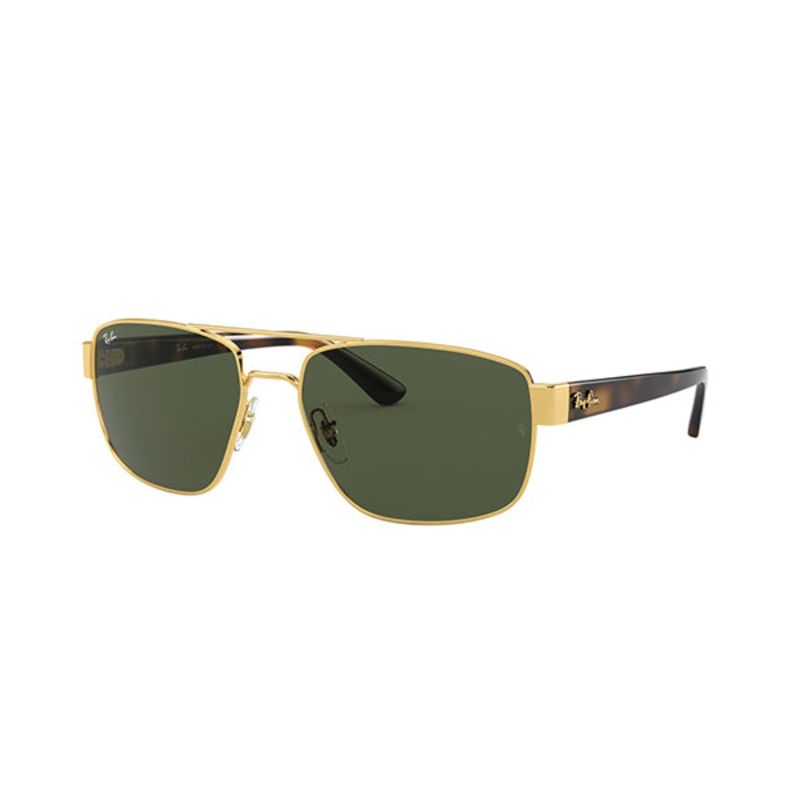 RAY BAN - Lentes de Sol Ray Ban Classic RB3663 00131 60-17 Clásico dorado/verde