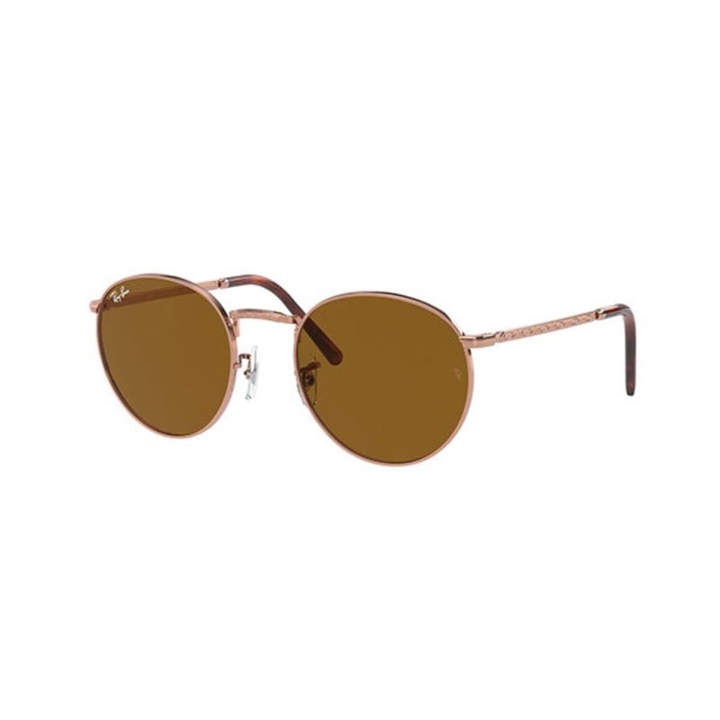 RAY BAN - Lentes de Sol Ray Ban New Round RB3637 Oro rosa/marrón clásico 53-21