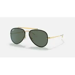 RAY BAN - Lentes de Sol Blaze Aviator RB3584N Clásico dorado/verde 58-13