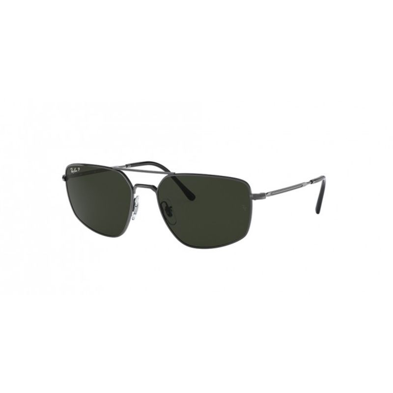 RAY BAN - Lentes de Sol Ray Ban Classic RB3666 004N5 56 Gunmeta/Verde Polarizado