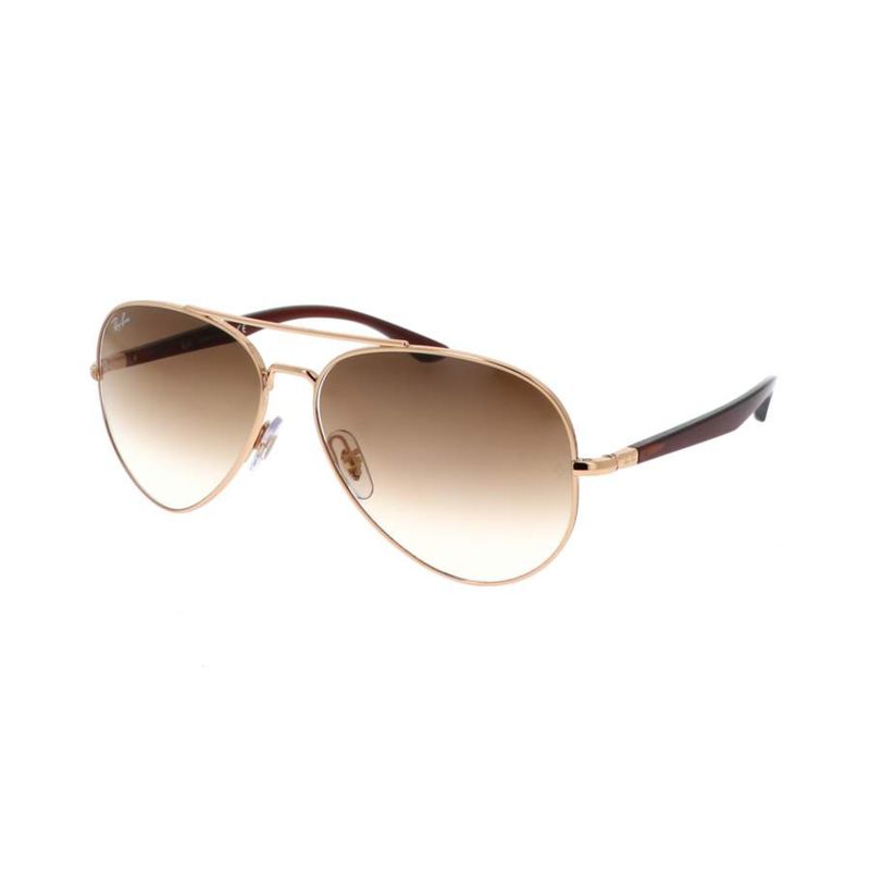 RAY BAN - Lentes de Sol Ray Ban Aviator RB3675 Dorado/Degrade marrón  58-14