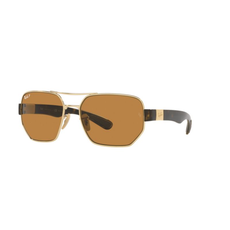 RAY BAN - Lentes de Sol Ray Ban Classic RB3672 00183 60-17 Oro/marrón polarizado