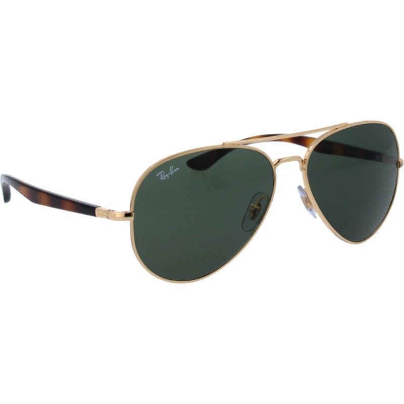 RAY BAN - Lentes de Sol Ray Ban Aviator RB3675 00131 58-14 Clásico dorado/verde