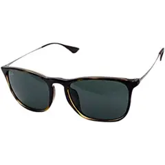 RAY BAN - Lentes de Sol Chris RB4187F 71071 54-18 Tortuga/verde clásico