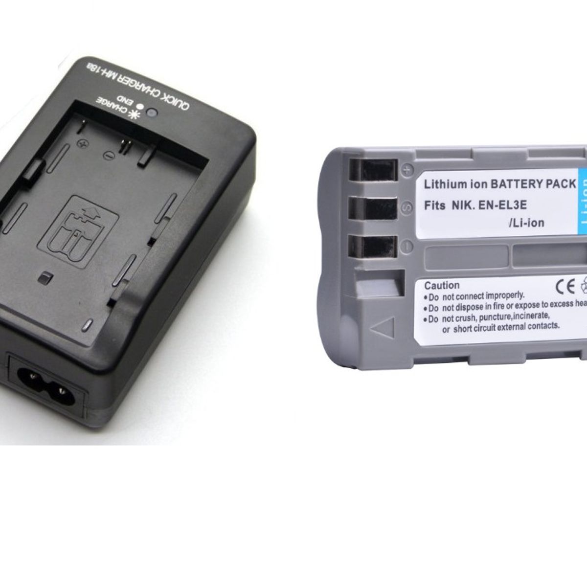 GENERICO - BATERÍAS EN-EL3E + CARGADOR MH-18A ALTERNATIVO NIKON