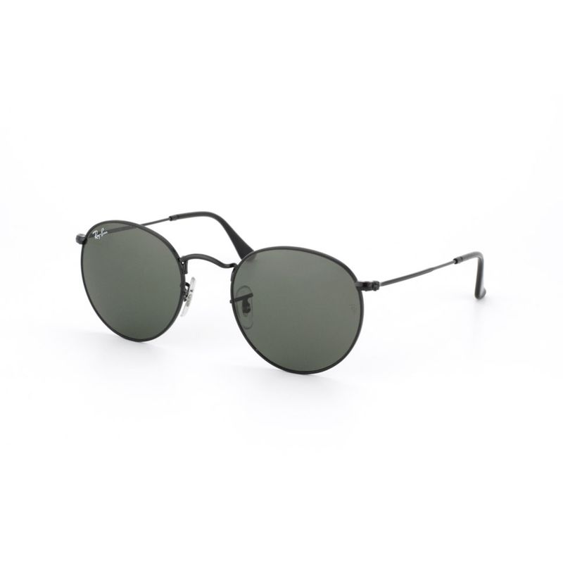 RAY BAN - Lentes de Sol Ray Ban Round Metal RB3447 002 50-21 Clásico negro/verde