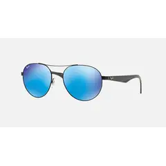 RAY BAN - Anteojos Lentes de Sol Classic RB3536 006 55 Negro mate/azul