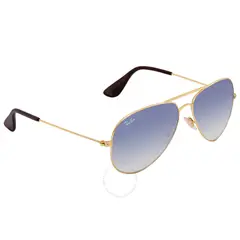 RAY BAN - Lentes de Sol Classic RB3558 001/19 58-14 Degrade dorado/azul