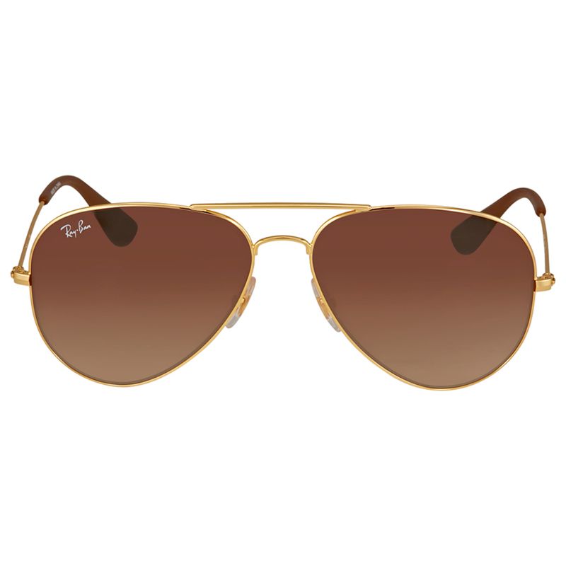 RAY BAN - Lentes de Sol Ray Ban Aviator RB3558 Degrade dorado/marrón 58-14