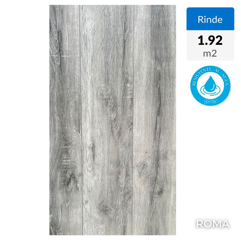 JOYTEK - Piso Flotante Biselado 8 mm Roma 121cm x 19cm 1.92 m2 ($ POR CAJA)