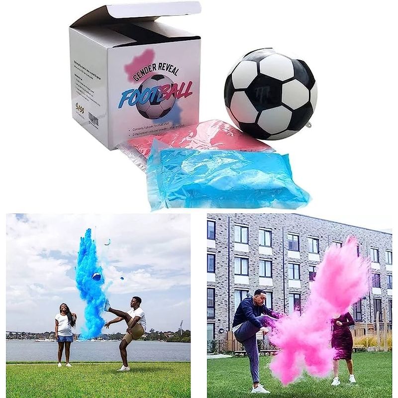 GENERICO - Balón De Revelación De Género Fútbol Azul Y Rosa Fiestas Sex