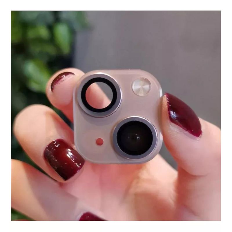 GENERICO - Pegatina De Lente De Cámara Falsa Para iPhone XR A iPhone 13 ROSA