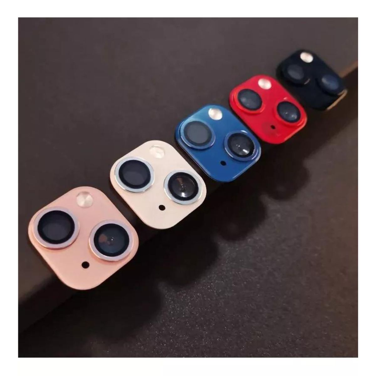 GENERICO - Pegatina De Lente De Cámara Falsa Para iPhone XR A iPhone 13 ROSA