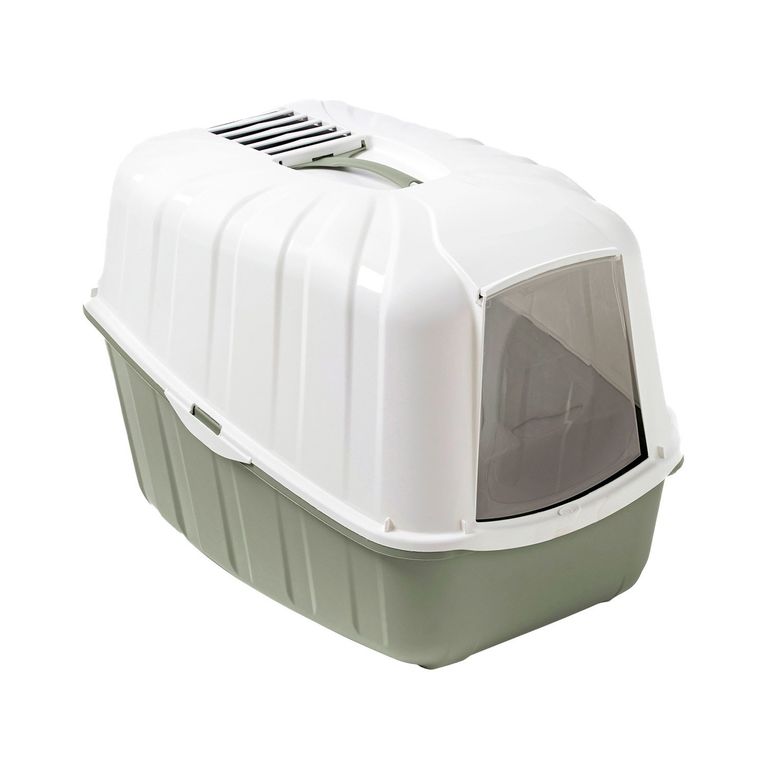 Arenero para Gato Netta Close Verde Opaco