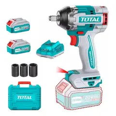 TOTAL TOOLS - Taladro Pistola Llave Impacto 20v 2bat+ Carg Total Tiwli2050