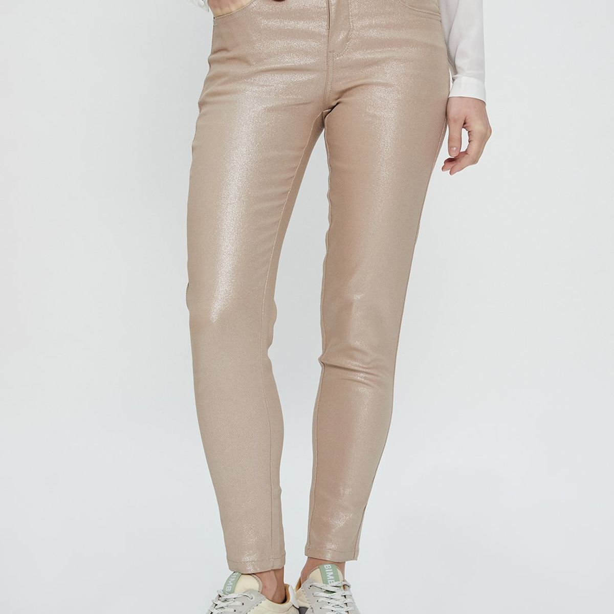 ASH - Jeans Skinny Beige Mujer Ash