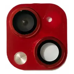 GENERICO - Pegatina De Lente De Cámara Falsa Para iPhone XR A iPhone 13 ROJO