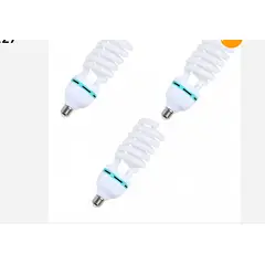 GENERICO - 3 AMPOLLETAS 125W 220V 5500K E27 ILUMINACIÓN ESTUDIO