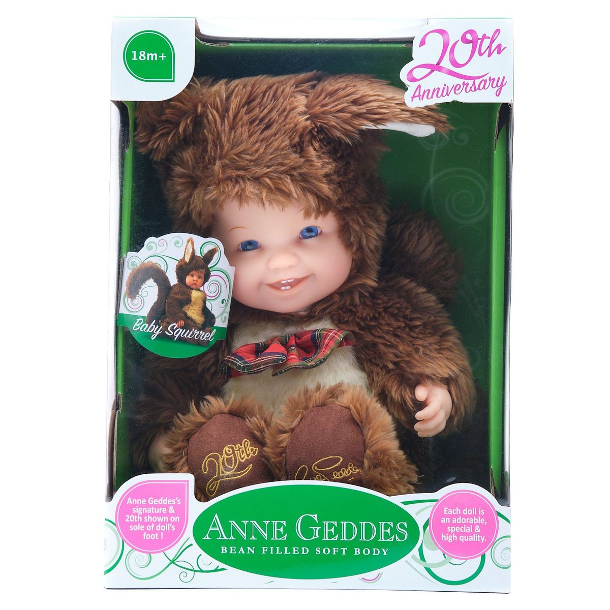 GENERICO - Muñeco Tierno Modelo Bebe Ardilla 31 cm-