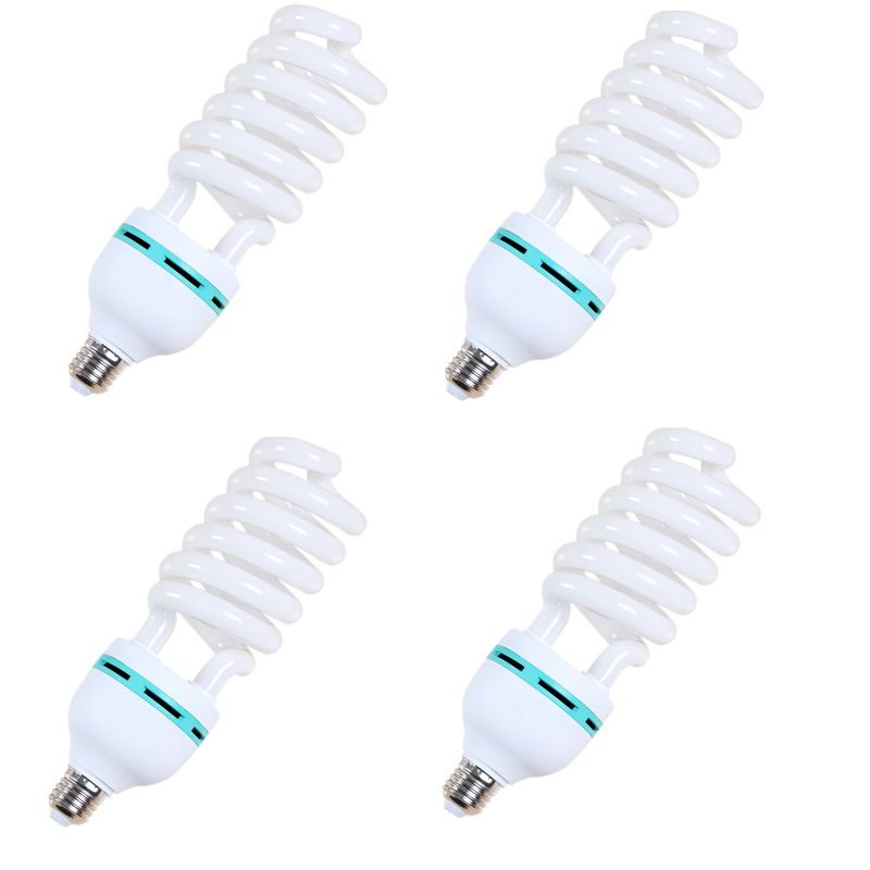 GENERICO - 4 AMPOLLETAS 125W 220V 5500K E27 ILUMINACIÓN ESTUDIO