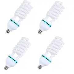 GENERICO - 4 AMPOLLETAS 125W 220V 5500K E27 ILUMINACIÓN ESTUDIO