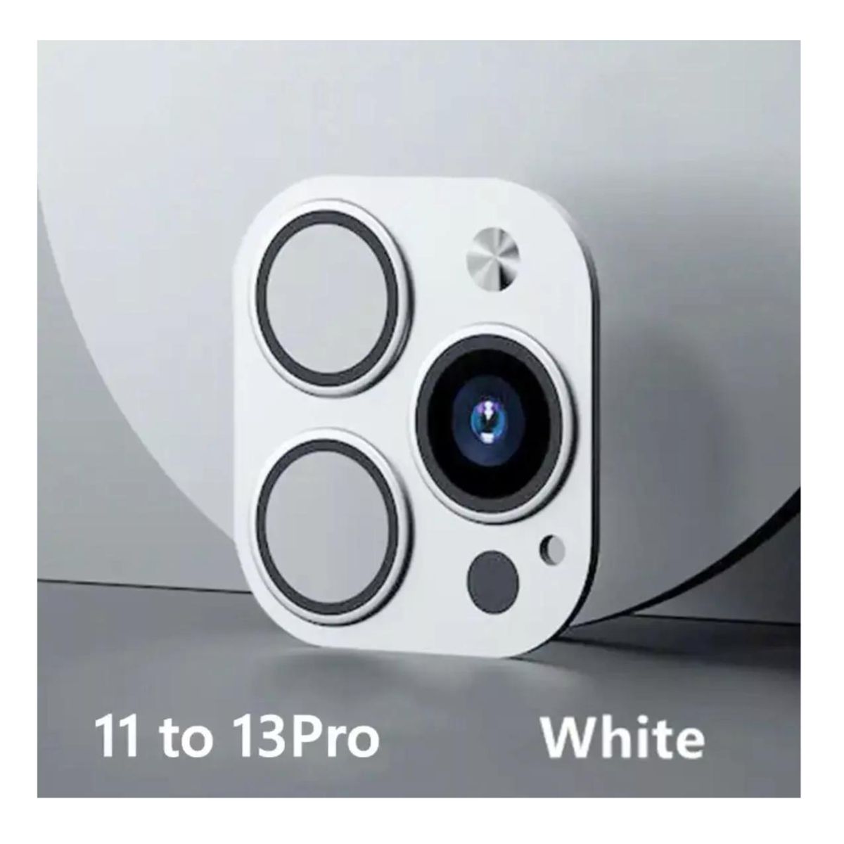 GENERICO - Pegatina De Lente De Cámara Falsa Para iPhone 11-12 A Iph 13pro BLANCO